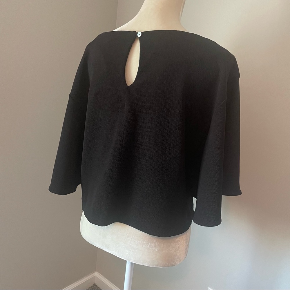 Black Anthropologie Knit blouse by  Eri + Ali. - Picture 4 of 6